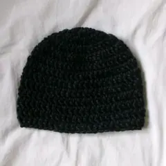 ニット帽/ビーニー/クラッシャーハット/Y2K/ブラック/グレー