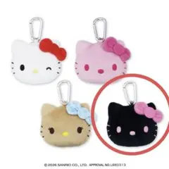 ハローキティ がま口 フェイスポーチ GIGO限定　カラビナ タグ付き キティ