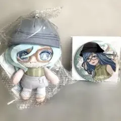 プロセカ　はぴこれ 日野森雫 A賞 ぬいぐるみマスコットと缶バッジセット