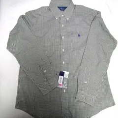 新品未使用 Ralph Lauren ラルフローレン ギンガムチェックシャツ L