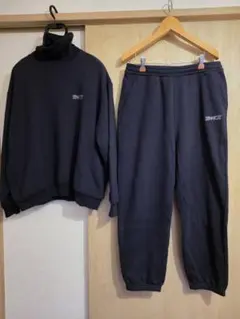 ENNOY ELECTRIC LOGO SWEAT SET UP NAVY L
