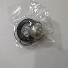 シルバー ブラック ネックレス ボールリング