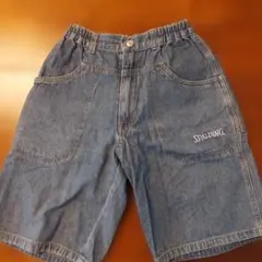 SPALDING デニムハーフパンツ 140