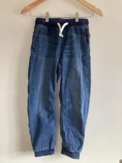 美品　H&M &DENIM キッズ ジョガーパンツ 130cm 柔らかデニム