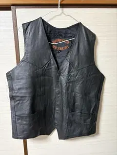 Harley-Davidson 黒 レザーベスト