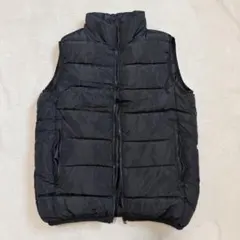 【新品未使用】中綿ベスト XL ブラック 黒 メンズ 軽量 防寒 アウター