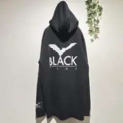 【一回着用】【Lサイズ】【黒夢】【ブラック】【ジップアップパーカー】 一回着用】【Lサイズ】【黒夢】【ブラック】【ジップアップパーカー