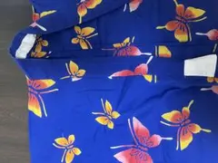 青色 蝶柄 浴衣