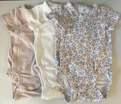 H&M ベビー肌着 3枚セット 62 花柄