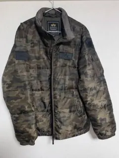 迷彩 ダウンジャケット