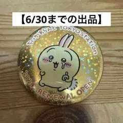 ちいかわランド 東京ステーション 特典 ビッグホログラム缶バッジ うさぎ