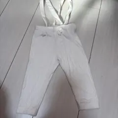 ストライプ サスペンダー付きレギンス 80cm