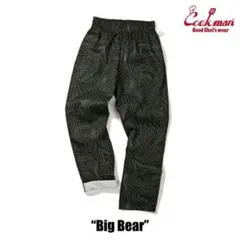 【S】COOKMAN Chef Pants Big Bear 地図柄