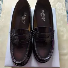 HARUTA ダークブラウン ローファー