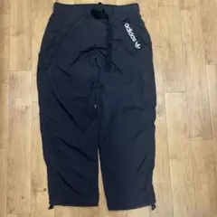adidas ワイドナイロンパンツ ブラック
