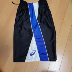 ASICS バスケットボールパンツ 黒/青/白