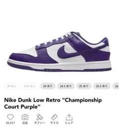 Nike Dunk Low Retro “Purple