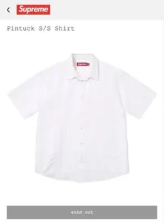 Supreme Pintuck S/S Shirt white M シュプリームのサムネイル