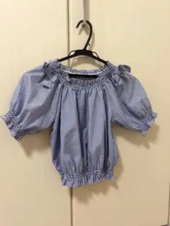 ストライプ柄　ブラウス