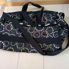 LeSportsac ドット柄 ボストンバッグ