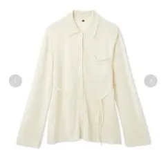 FRAY I.Dシルクブレンドシアーニットシャツ