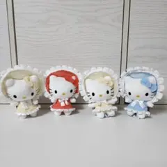 ハローキティ マスコット カラフルボンネット 3種 キティセット