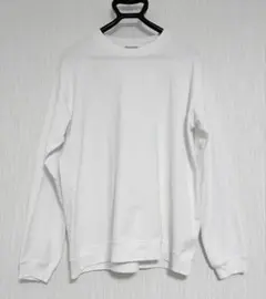 BEAUTY&YOUTH コットンクルーネックスウェット　ホワイト　長袖　春夏用