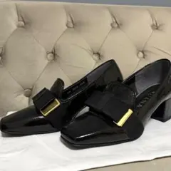 お値下げ♡ダイアナ　ブラック スクエアトゥパンプス23センチ