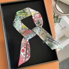新品　スカーフ　ネッカチーフ　バンダナ　ヘアアクセサリー　バッグスカーフ