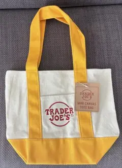 【Trader Joe's トレジョ】ミニトートバッグ　イエロー