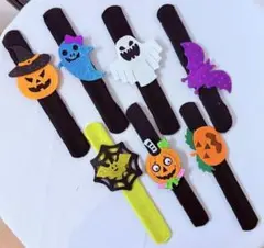 ハロウィン パッチンブレスレット手首バンド 飾り用 7種セット コスプレ