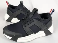 【本物 極美品】 モンクレール MONCLER スニーカー 36 黒 ブラックのサムネイル