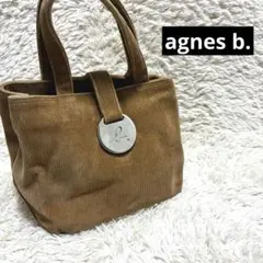 agnes b. アニエスベー VOYAGE キャメル コーデュロイ バッグ