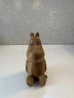 ムーミン　木製　オブジェ　10cm 無垢　オーク材のサムネイル
