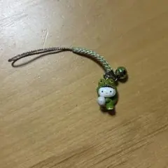 32【美品】ご当地キティ　福井限定　恐竜　根付け　レア