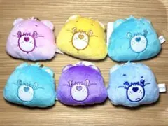 ケアベア　ミラー付きフェイスマスコット6個セット
