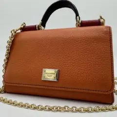 ドルチェ&ガッバーナ　シシリーフォンバッグ　ショルダーバッグ　2way オレンジのサムネイル