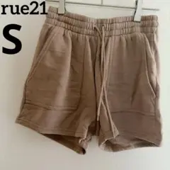 rue21 【S】ベージュ ショートパンツ 裏起毛 レディース ポケット