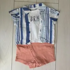 ブランシェス 重ね着風シャツ 70cm