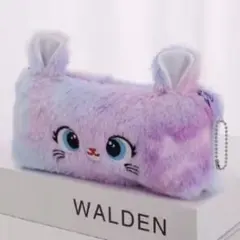 ふわふわ猫耳ペンケース 【新品】韓国風パステル 筆箱 化粧ポーチのサムネイル