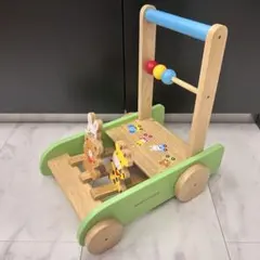【最安値】MIKIHOUSE 手押し車 木製 ベビーウォーカー ミキハウス 玩具のサムネイル