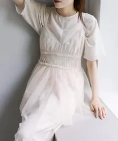 新品タグ付き⭐︎美品　mystic シャーリングキャミソール