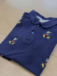 プティマイン ポロシャツ 半袖 ディズニーコラボ ミッキーマウス 刺繍