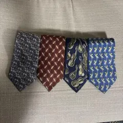 ChristianDior &YSL他 ネクタイ 4本セット