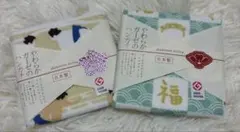 やわらかガーゼのハンカチ 福ふぐ 相撲 力士