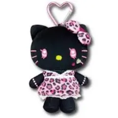 5*須様 ハローキティ マスコットポーチ ギャル ぬいぐるみ ブラック