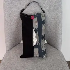 ☆ハンドメイド☆猫柄ボックスティッシュカバー