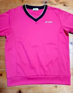 YONEX ピンク Vネック ウォームアップウェア S