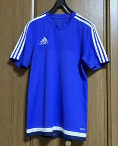 adidas 青 半袖 サッカーウェア