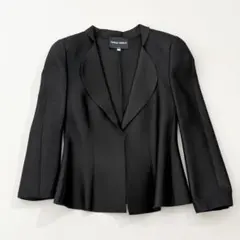 希少✨Giorgio Armani ブラックジャケット 42 ラテックス素材
